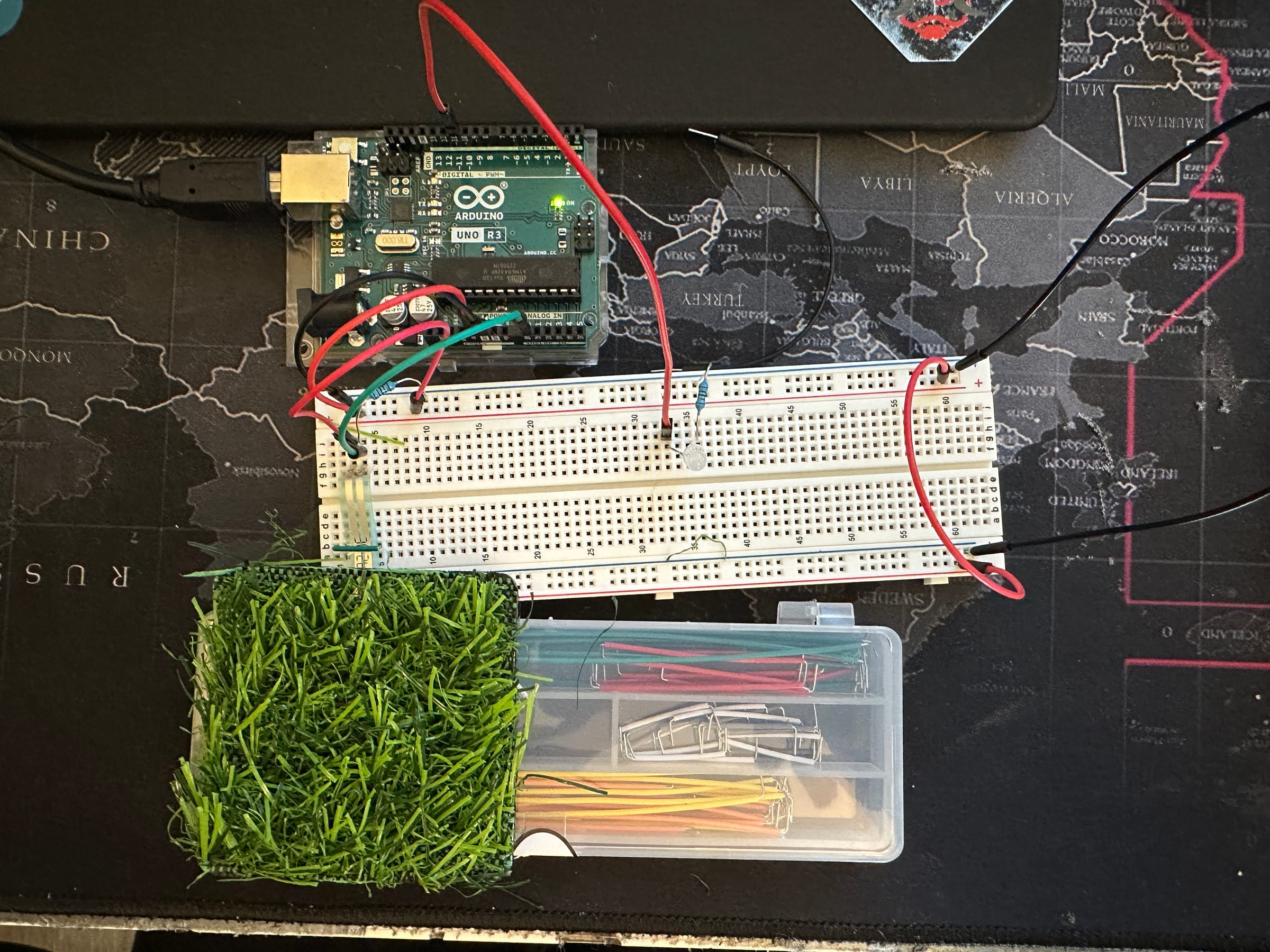 Arduino wiring for haptic cat prototype